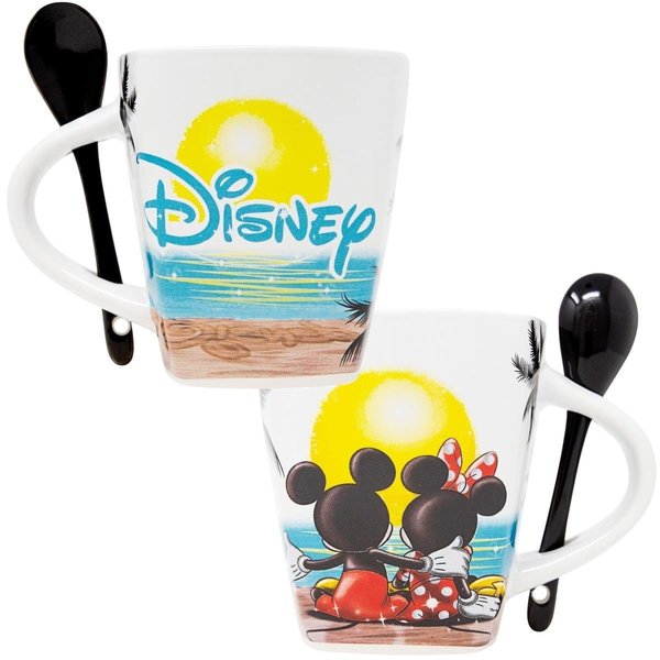 Disney Mickey Mouse Sunset Mug with Spoon 49221